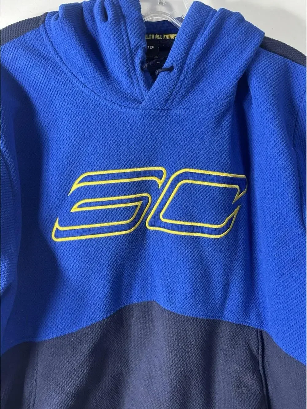 Under Armour SC30 Logo Hoodie Men's Extra Large Blue Sweatshirt Stephen Curry - Picture 3 of 15